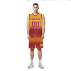 Custom Yellow Orange Fade Fashion Sports Uniform Basketball Jersey BBJ01-D020102-10