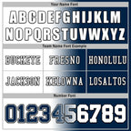 Custom Deep Blue White Texas Personalized Authentic Football Jersey FBJ02-D028017-5