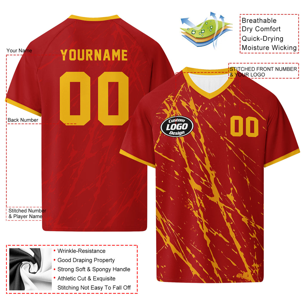 Custom Spain 2026 World Cup Football Shirt Customized Soccer Jersey for Fans Add Your Name & Number FZ190-F009153-4