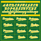 Custom Green Yellow Raglan Sleeves Personalized Authentic Baseball Jersey BSBJ01-D017191