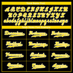 Custom Black Gold Zebra Pattern Personalized Authentic Baseball Jersey BSBJ01-D020201-24