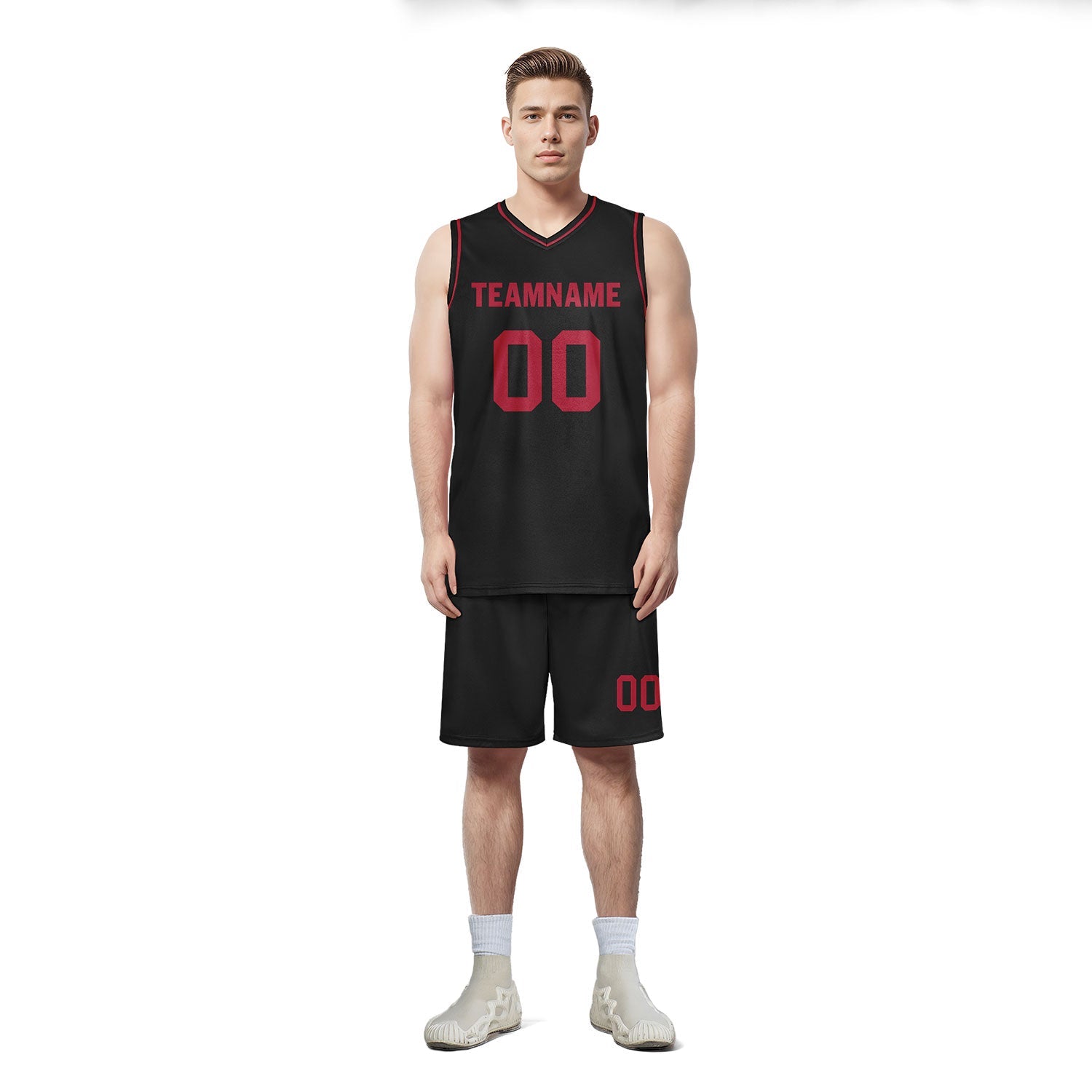 Custom Black Classic Style Sports Uniform Basketball Jersey BBJ01-D020105-4