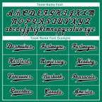 Custom Green White Stripe Fashion Personalized Authentic Baseball Jersey BSBJ01-D017246