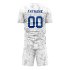 Custom White Gray Soccer Sets Jersey Personalized SCJ101-D28036