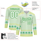 Custom Four-leaf clover Personalized Hockey Jersey HCKJ01-E0615-10