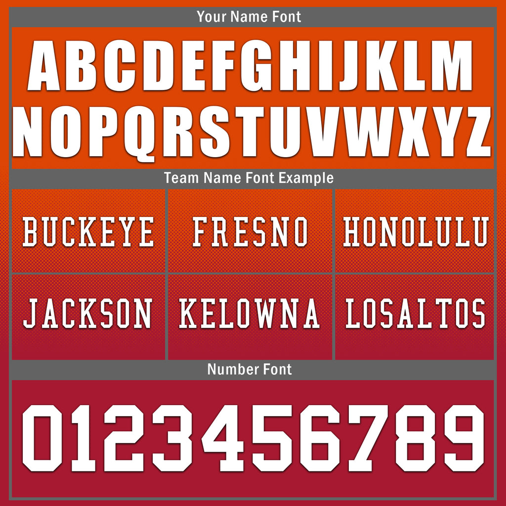 Custom Orange Red Tampa Bay Personalized Authentic Football Jersey FBJ02-D020249-29