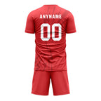 Custom Red Soccer Sets Jersey Personalized SCJ101-D28014