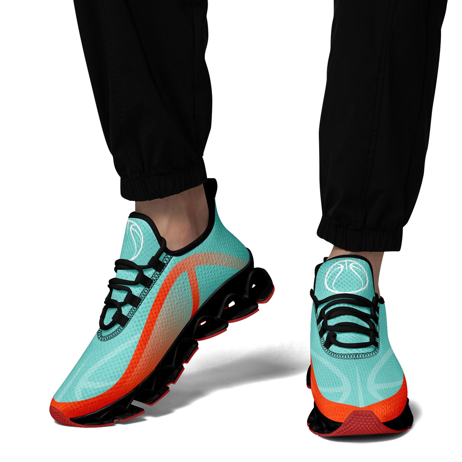 Custom Orange Blue Maxsoul Shoes Personalized Sneaker FN003XD-D020391-21