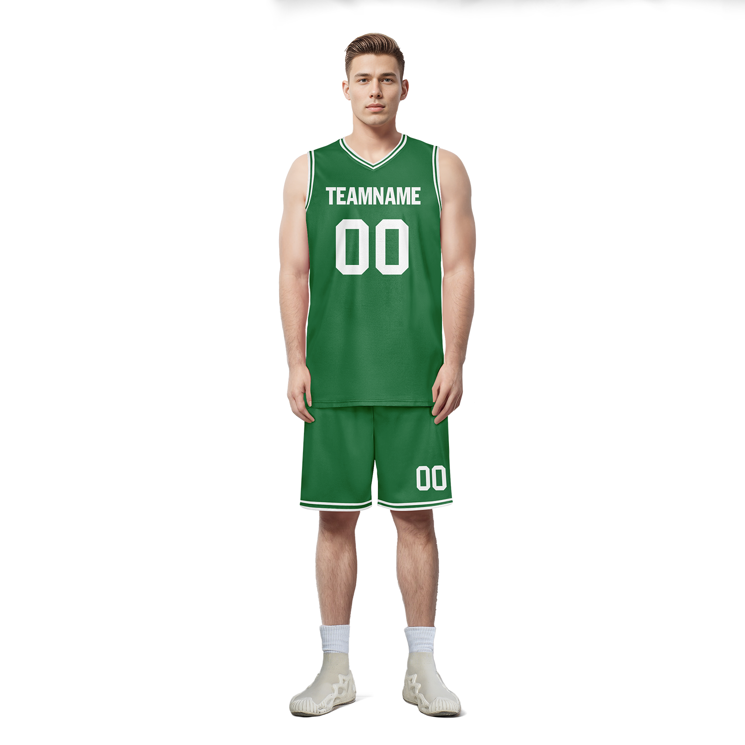 Custom Green Classic Style Sports Uniform Basketball Jersey BBJ01-bd0a700a