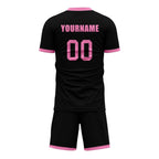 Custom Black Pink Soccer Sets Jersey Personalized SCJ101-D020131-5