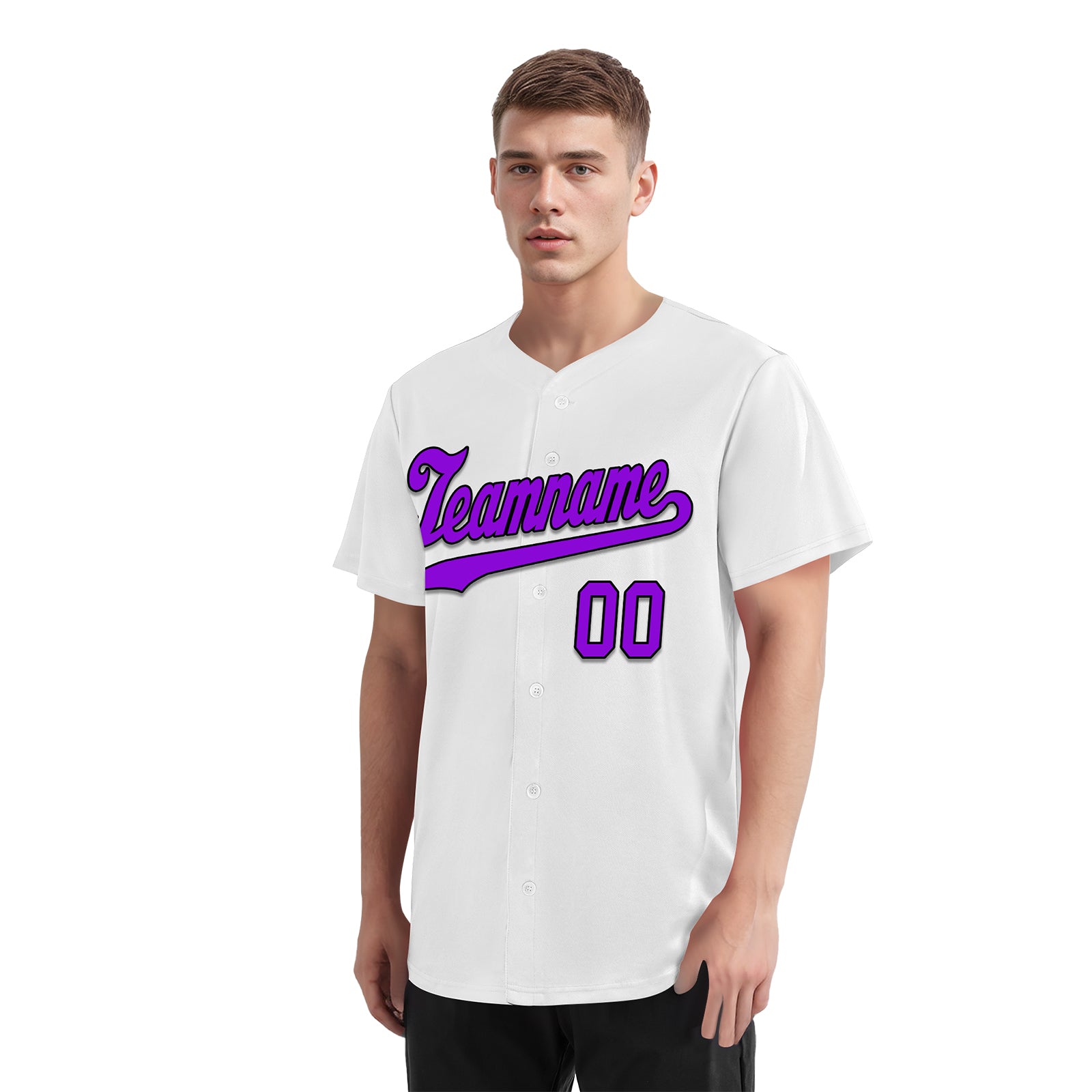 Custom White World Cancer Day Personalized Authentic Baseball Jersey BSBJ01-E06020-8