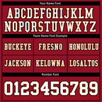 Custom Red Black White Tampa Bay Personalized Authentic Football Jersey FBJ02-E0601-8