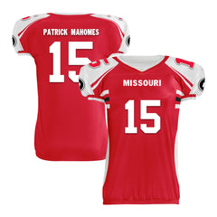 Custom Red White Missouri High-Performance American Football Jersey FBJ06-D023001-18