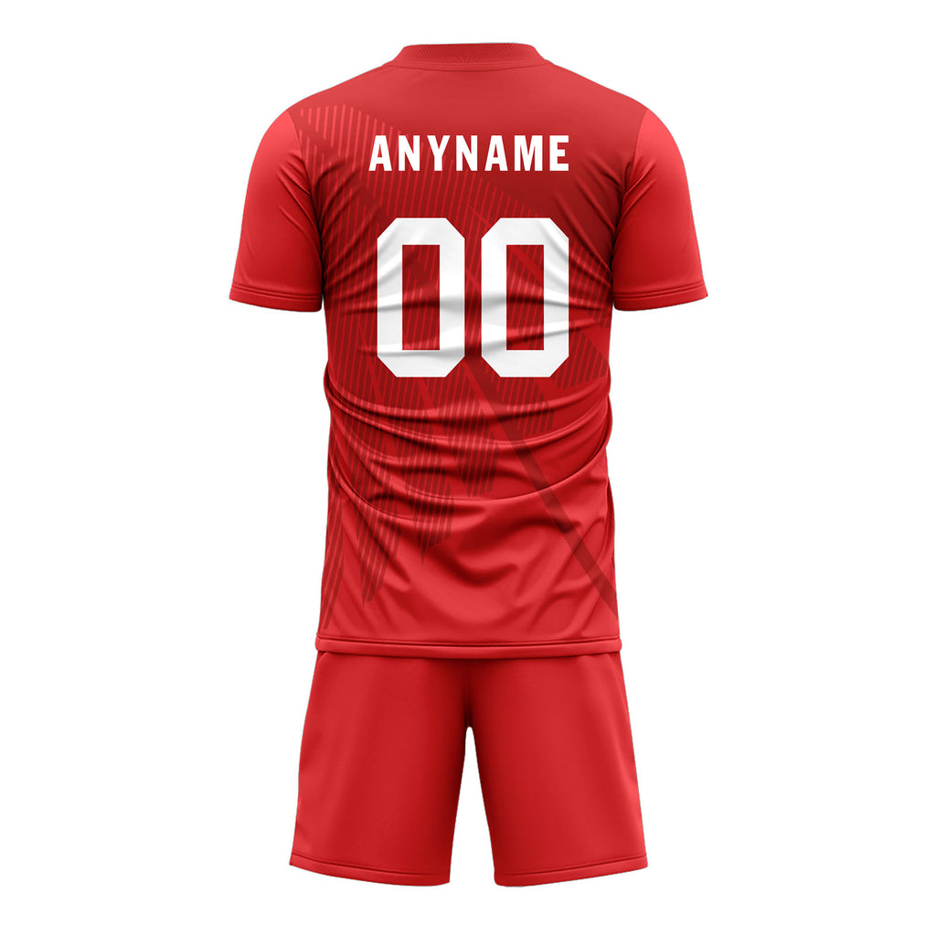 Custom Red Soccer Sets Jersey Personalized SCJ101-D28018