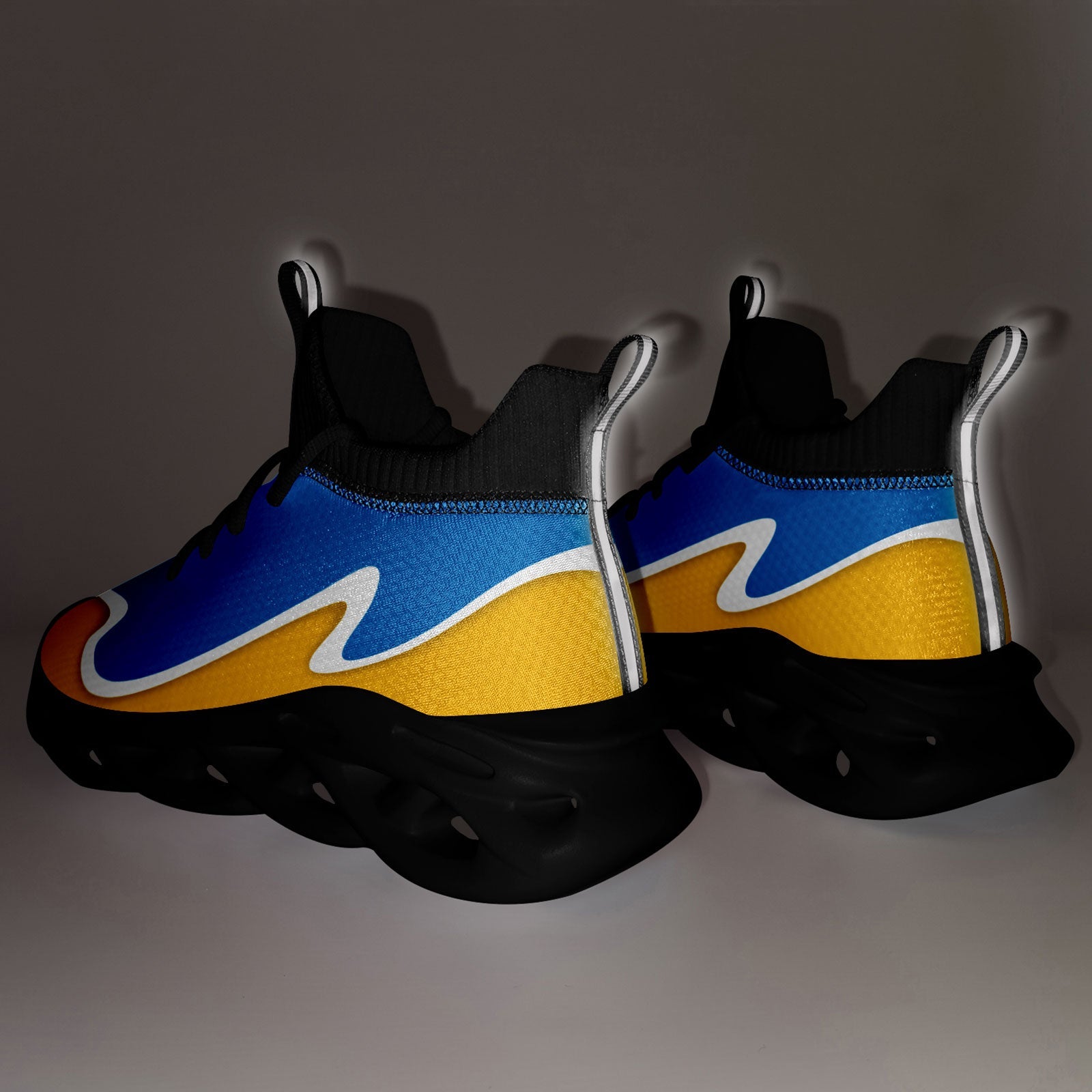 Custom Blue Yellow Maxsoul Shoes Personalized Sneaker FN030A-E020011-21