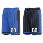Custom Blue Black Classic Style Reversible Basketball Uniform Personalized COOLMAX BBJR-D017055
