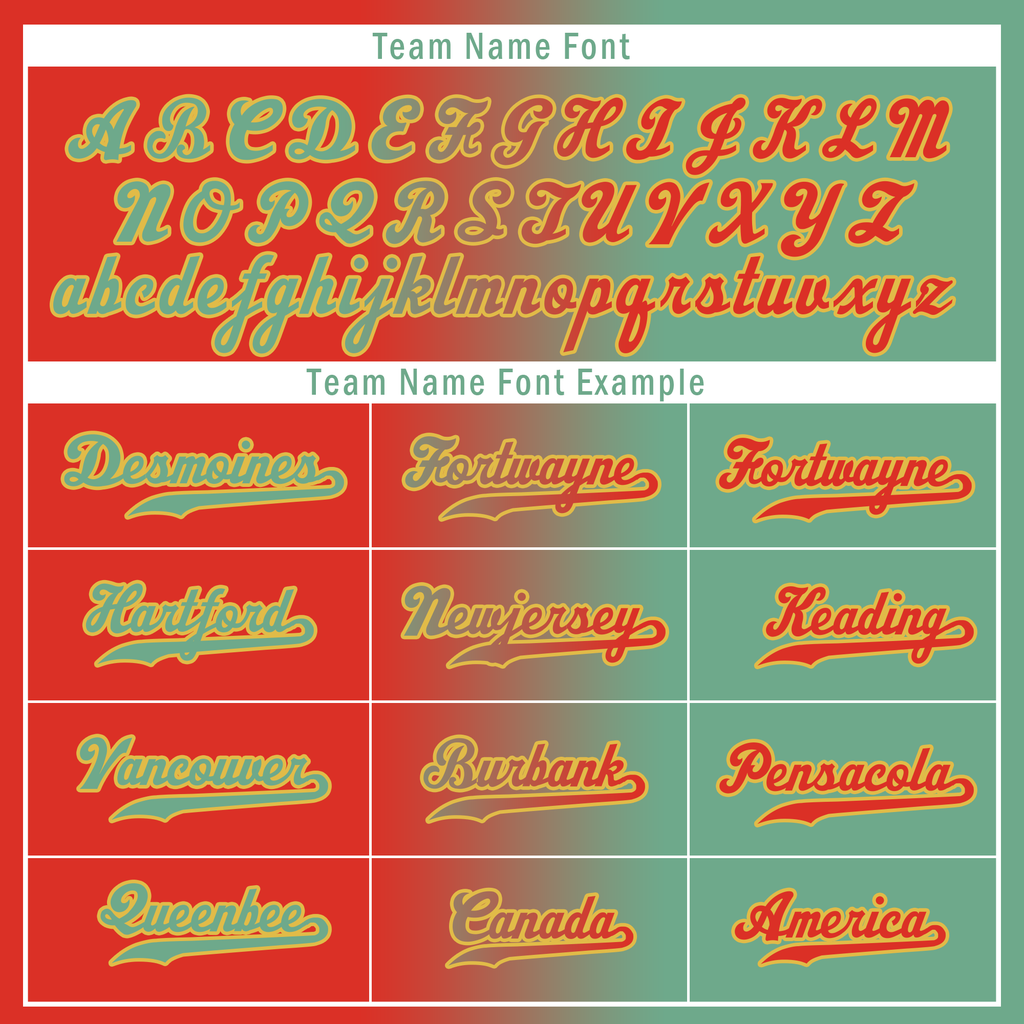 Custom Red Green Gradient Fashion Personalized Authentic Baseball Jersey BSBJ01-D0a7a09