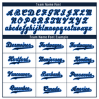 Custom White Blue Raglan Sleeves Personalized Authentic Baseball Jersey BSBJ01-D017164