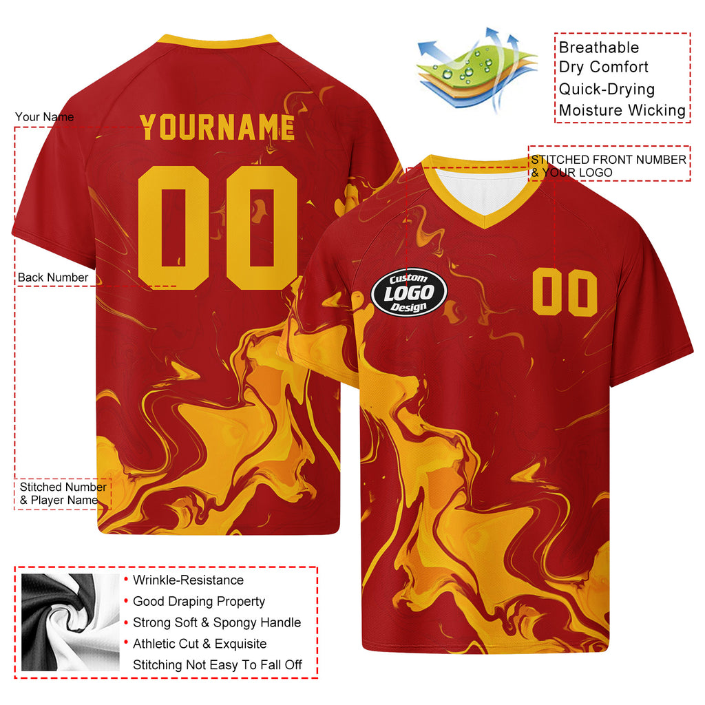 Custom Spain 2026 World Cup Football Shirt Customized Soccer Jersey for Fans Add Your Name & Number FZ190-F009153-2