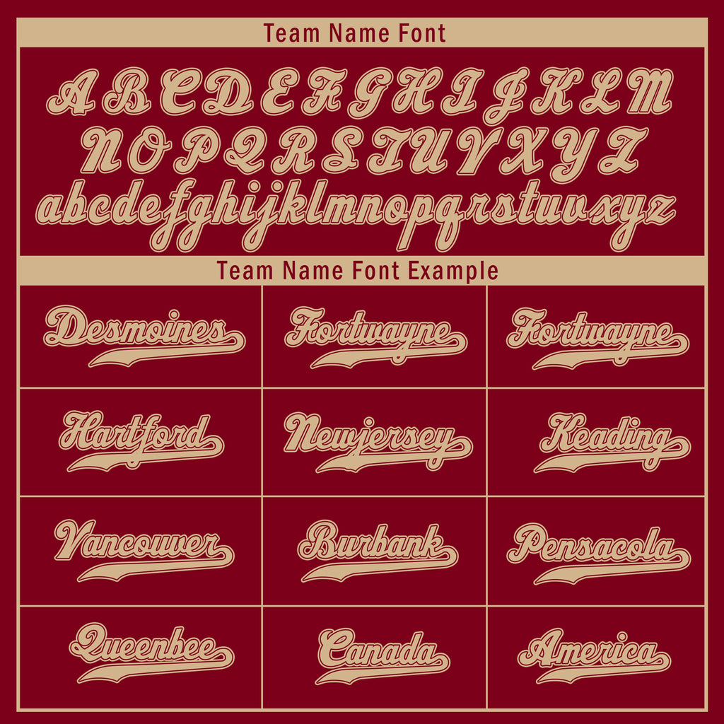 Custom Tan Burgundy Zebra Pattern Personalized Authentic Baseball Jersey BSBJ01-D020201-7