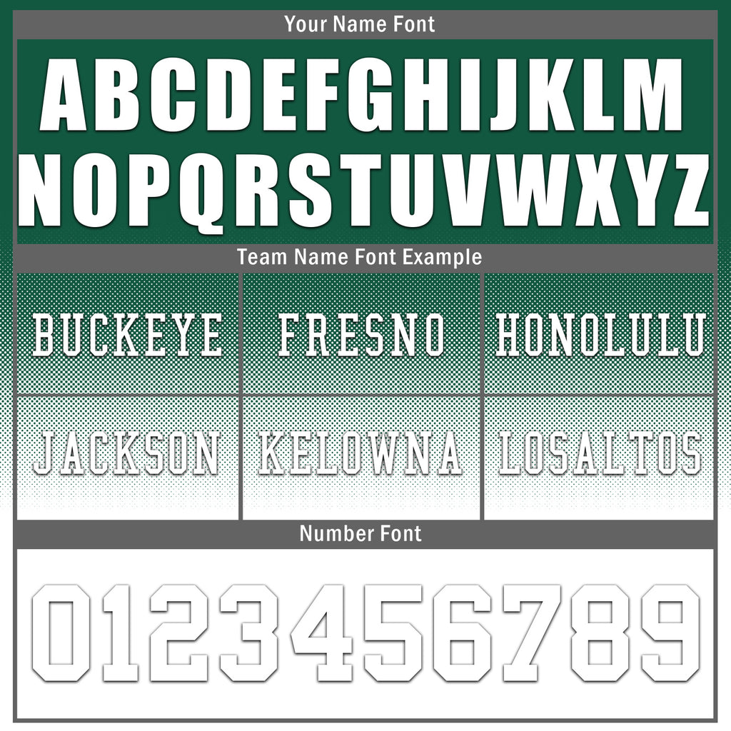 Custom Green White New York Personalized Authentic Football Jersey FBJ02-D020249-28
