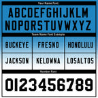 Custom Blue Black North Carolina Football Jersey and Sports Shoes Combo Offer Personalized Combo ZH-D023031-5