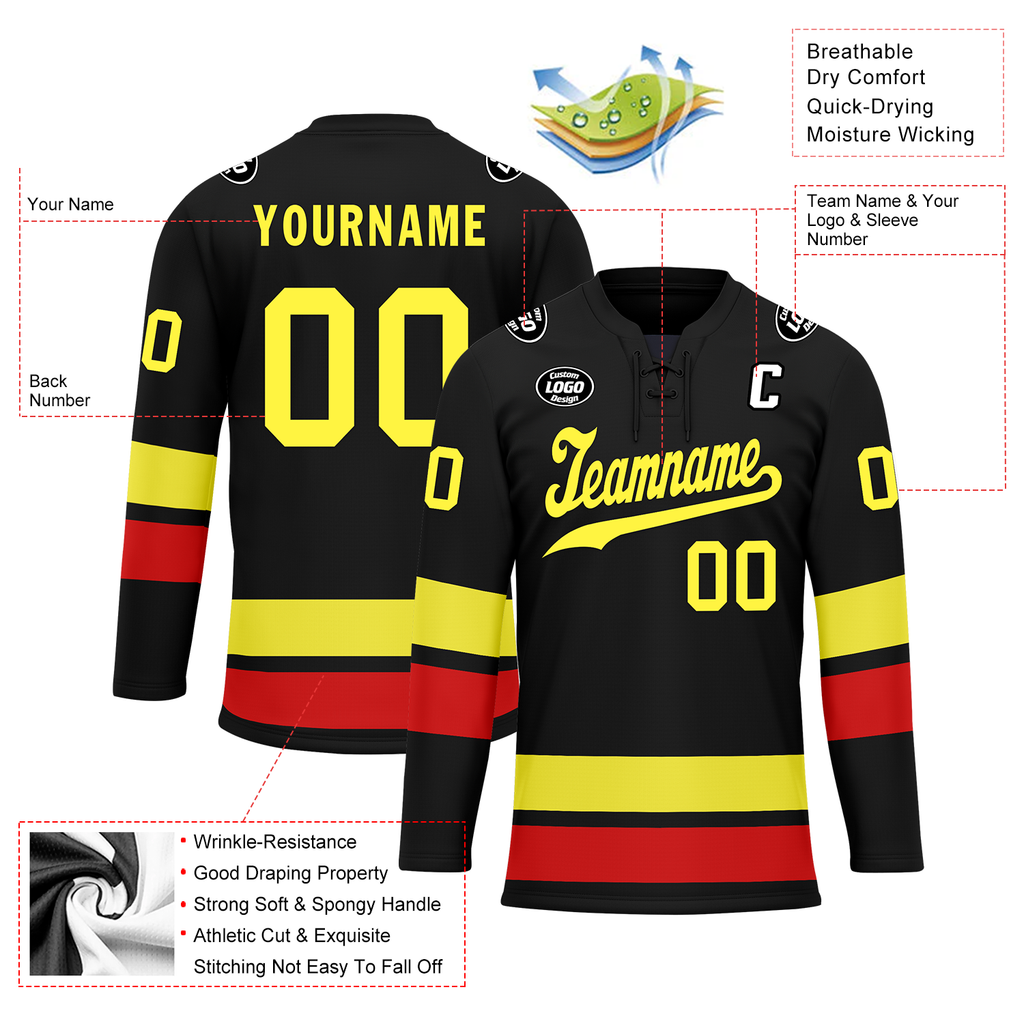Custom Black Personalized Hockey Jersey HCKJ01-D0a70dd