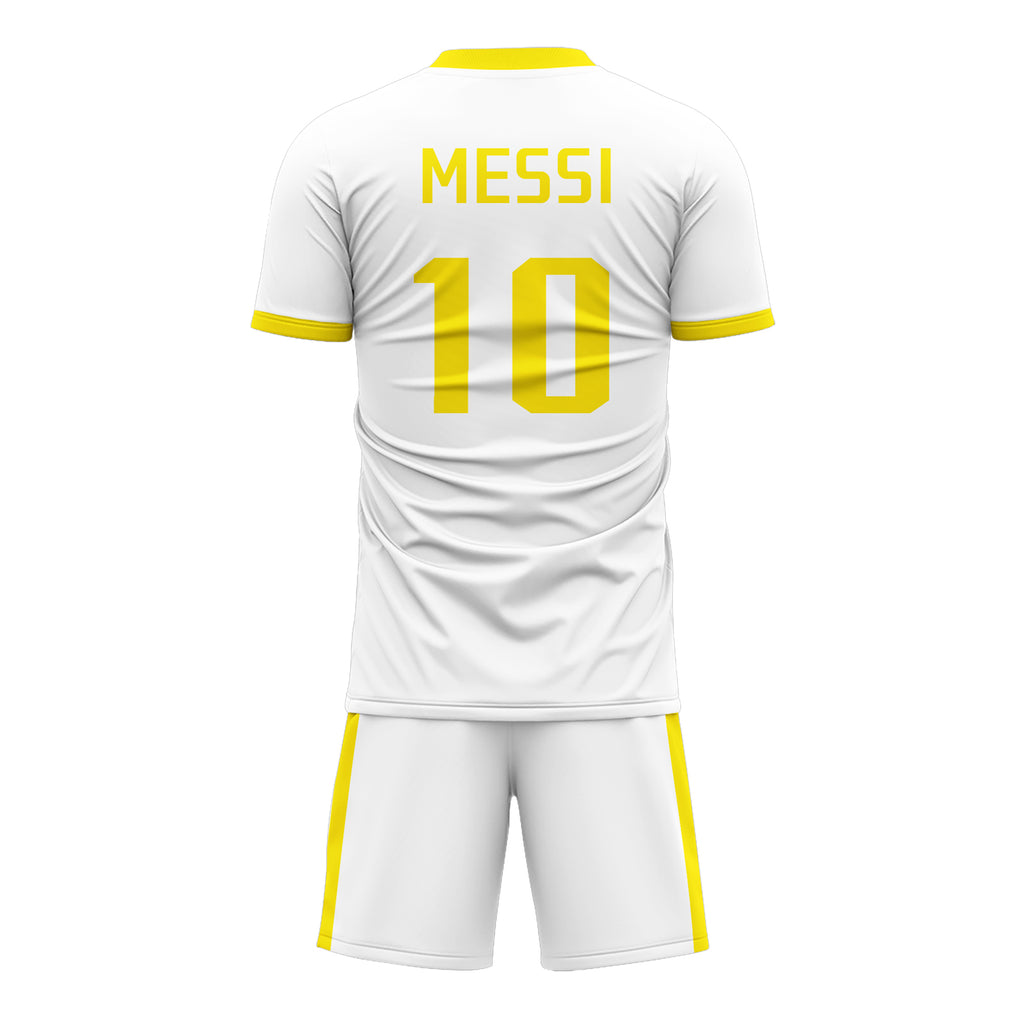 Custom White Soccer Sets Jersey Personalized SCJ101-D020207-2