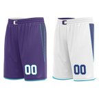 Custom Purple White Classic Style Reversible Basketball Uniform Personalized Ordinary BBJR-D017014