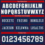 Custom Blue New England Personalized Authentic Football Jersey FBJ02-D020263-26
