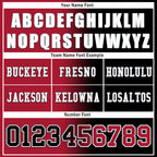 Custom Red Black Georgia Personalized Authentic Football Jersey FBJ02-D028017-2