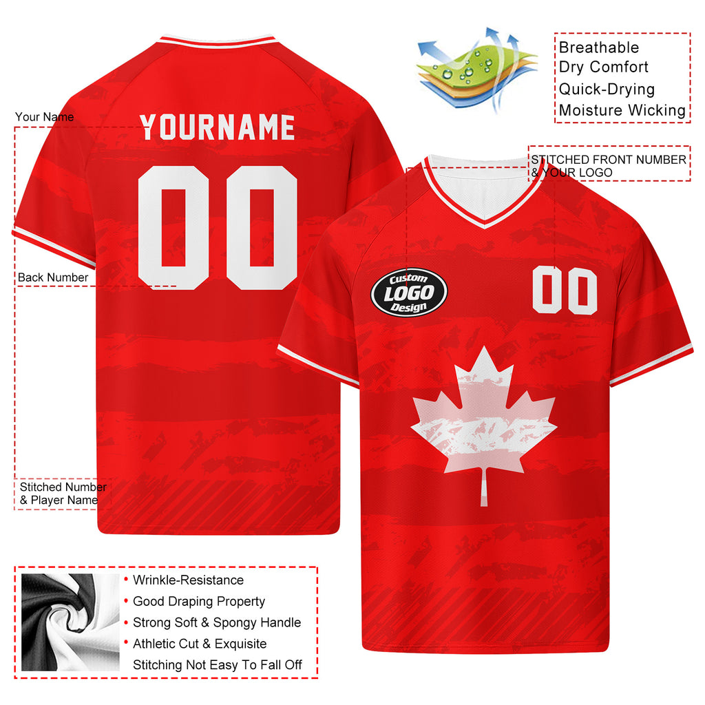 Custom Canada 2026 World Cup Football Shirt Customized Soccer Jersey for Fans Add Your Name & Number FZ190-F009149-5