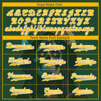 Custom Green Yellow Skull Fashion Personalized Authentic Baseball Jersey BSBJ01-D017154