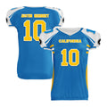 Custom Blue White California High-Performance American Football Jersey FBJ06-D023001-22
