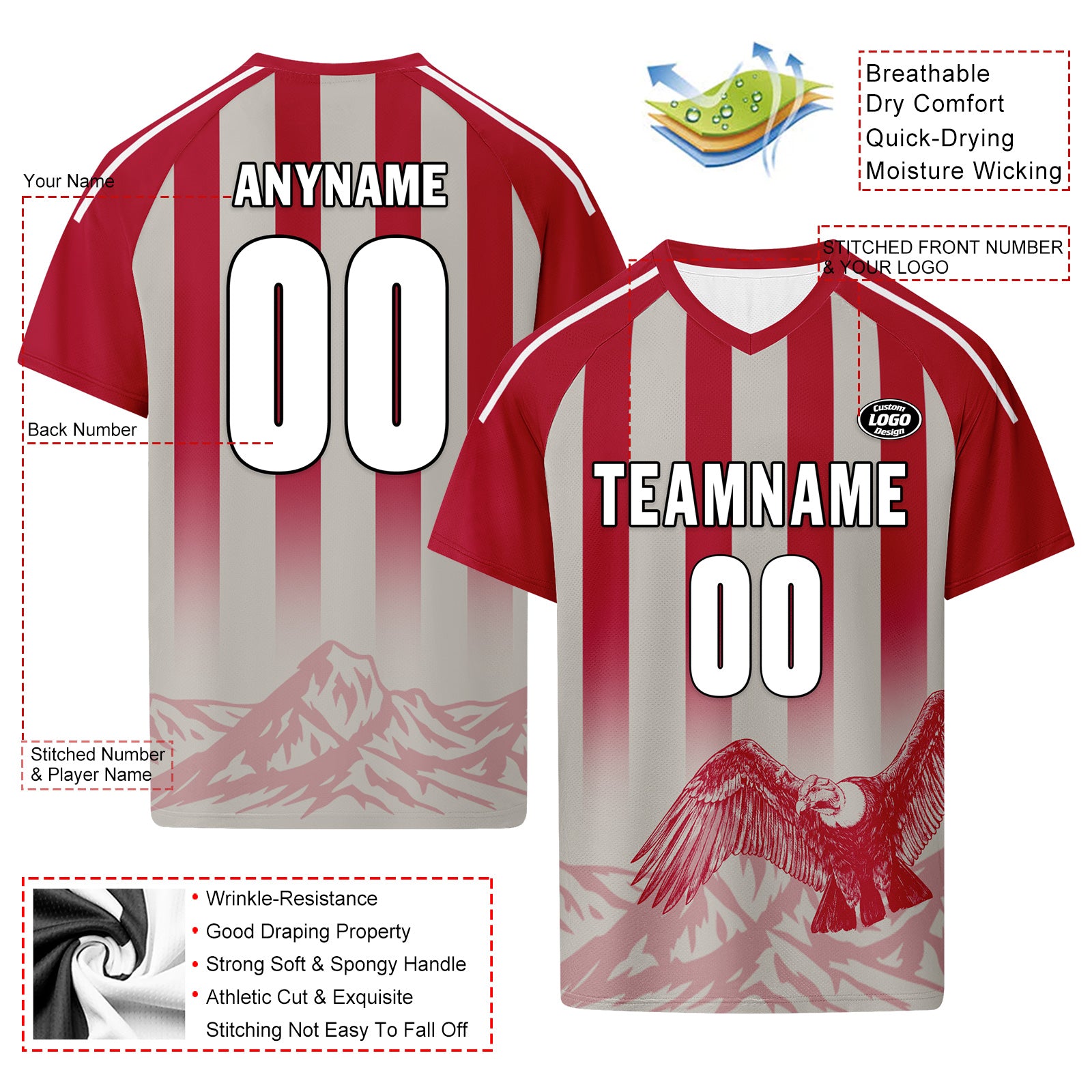 Custom Argentina 2026 World Cup Football Shirt Customized Soccer Jersey for Fans Add Your Name & Number FZ190-F007001-10