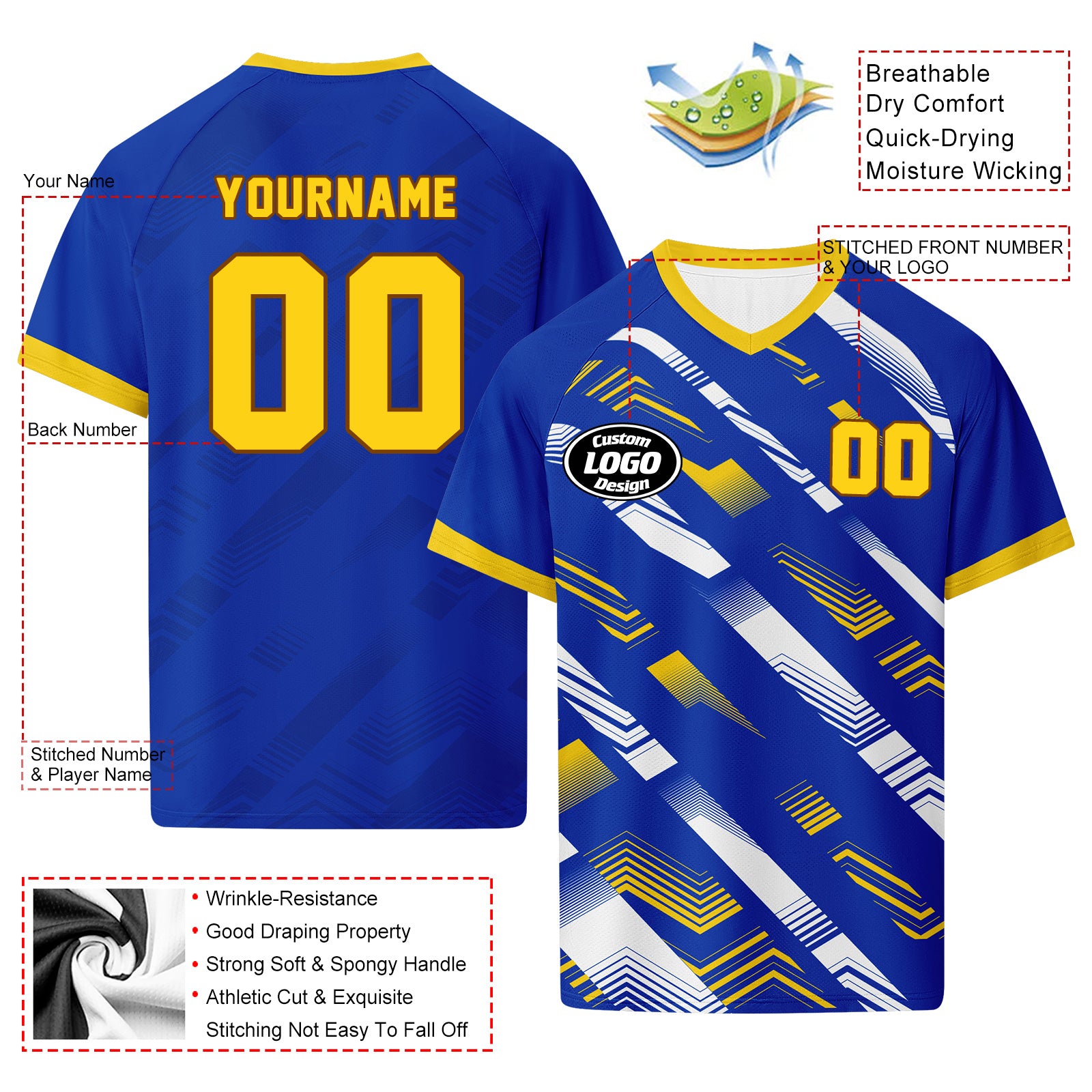 Custom Uruguay 2026 World Cup Football Shirt Customized Soccer Jersey for Fans Add Your Name & Number FZ190-F009126-5