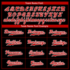 Custom Black Red Stripe Fashion Personalized Authentic Baseball Jersey BSBJ01-D017216