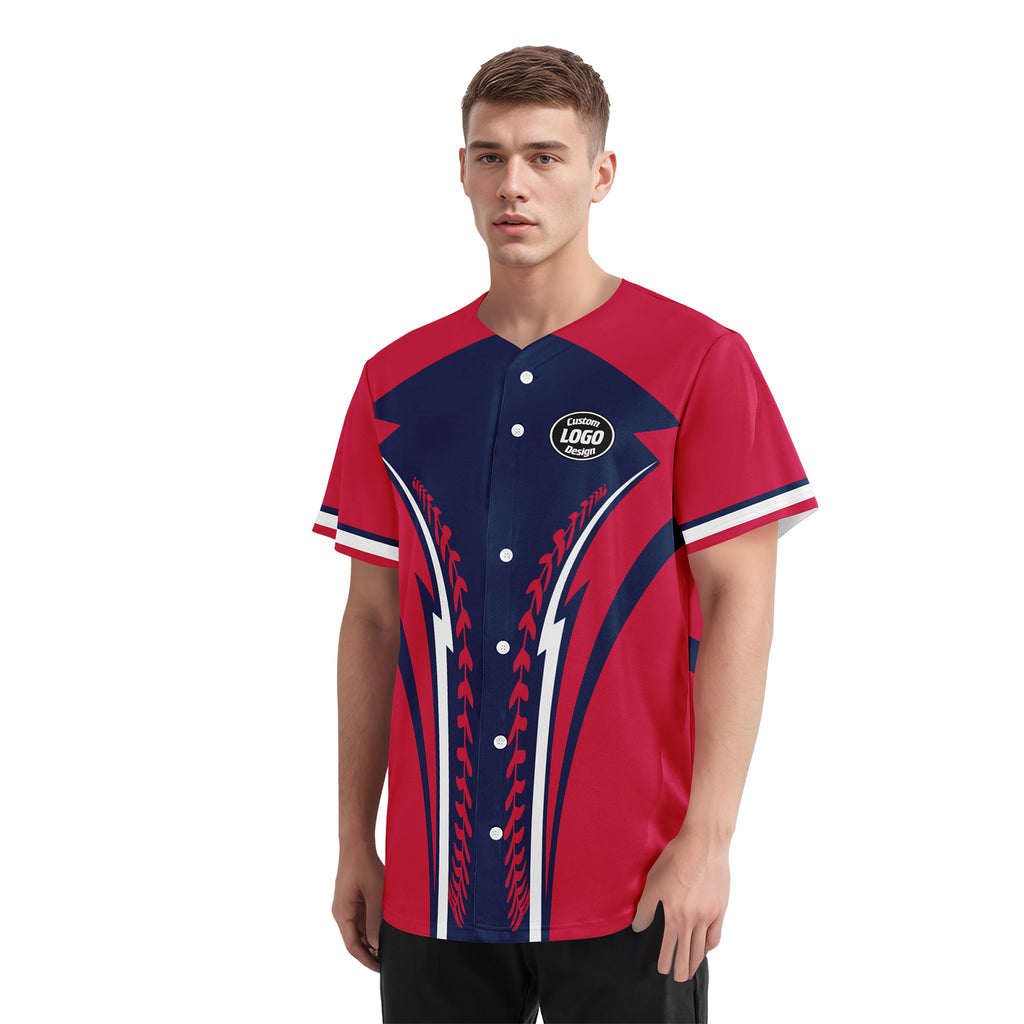 Custom Personalized Authentic Baseball Jersey BSBJ01-E023019-3