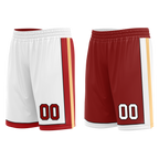 Custom White Red Classic Style Reversible Basketball Uniform Personalized Ordinary BBJR-D017017