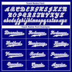 Custom Navy Blue White Zebra Pattern Personalized Authentic Baseball Jersey BSBJ01-D020201-4