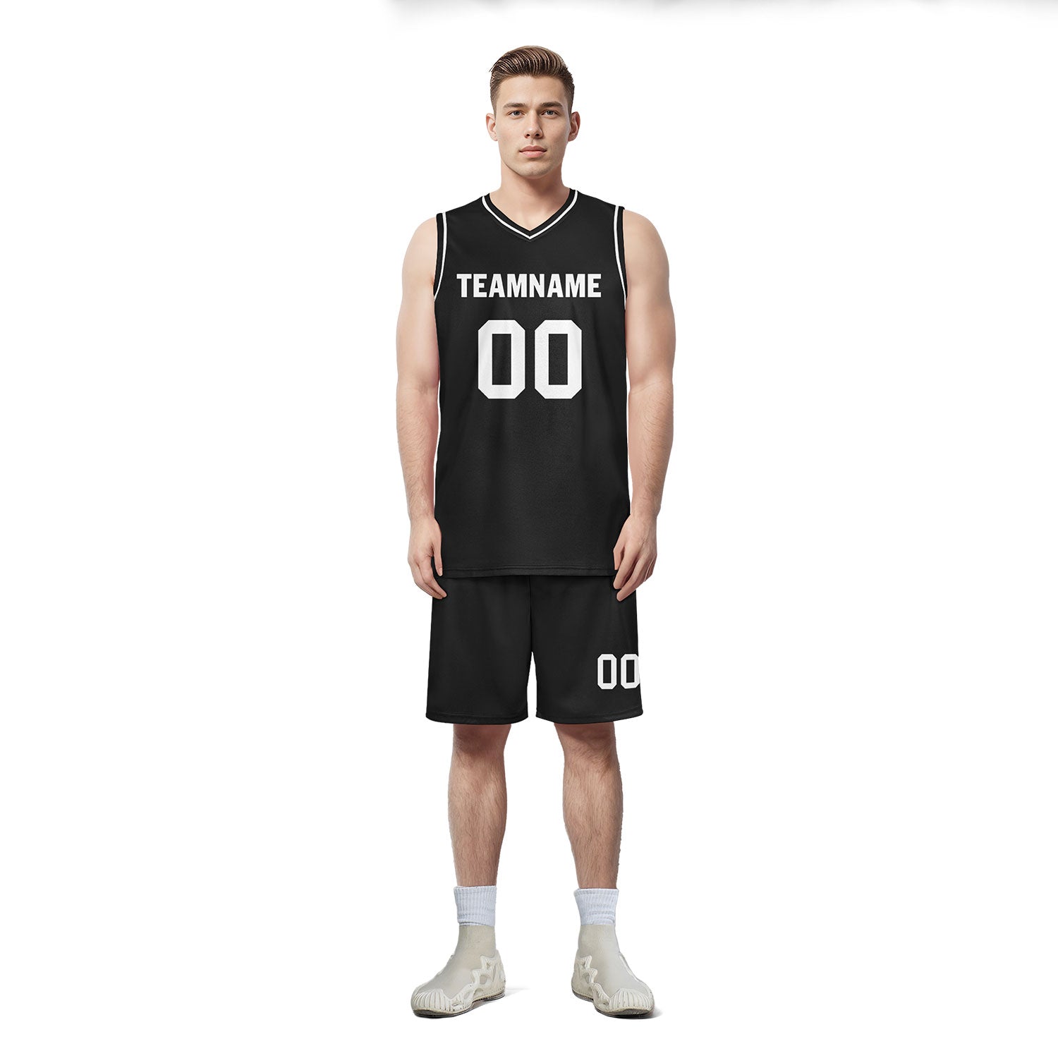 Custom Black Classic Style Sports Uniform Basketball Jersey BBJ01-D020105-19
