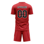 Custom Red Soccer Sets Jersey Personalized SCJ101-D28001
