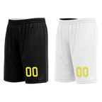 Custom Black White Classic Style Reversible Basketball Uniform Personalized COOLMAX BBJR-D017048