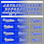 Custom Blue Grey Gradient Fashion Personalized Authentic Baseball Jersey BSBJ01-D0a709a