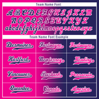 Custom Pink Blue Gradient Fashion Personalized Authentic Baseball Jersey BSBJ01-D0a7aab