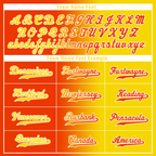 Custom Orange Yellow Gradient Fashion Personalized Authentic Baseball Jersey BSBJ01-D0a707e