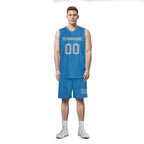 Custom Blue Classic Style Sports Uniform Basketball Jersey BBJ01-D020105-11