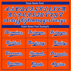 Custom Orange Blue Stripe Fashion Personalized Authentic Baseball Jersey BSBJ01-D017249