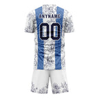 Custom White Blue Soccer Sets Jersey Personalized SCJ101-D28007