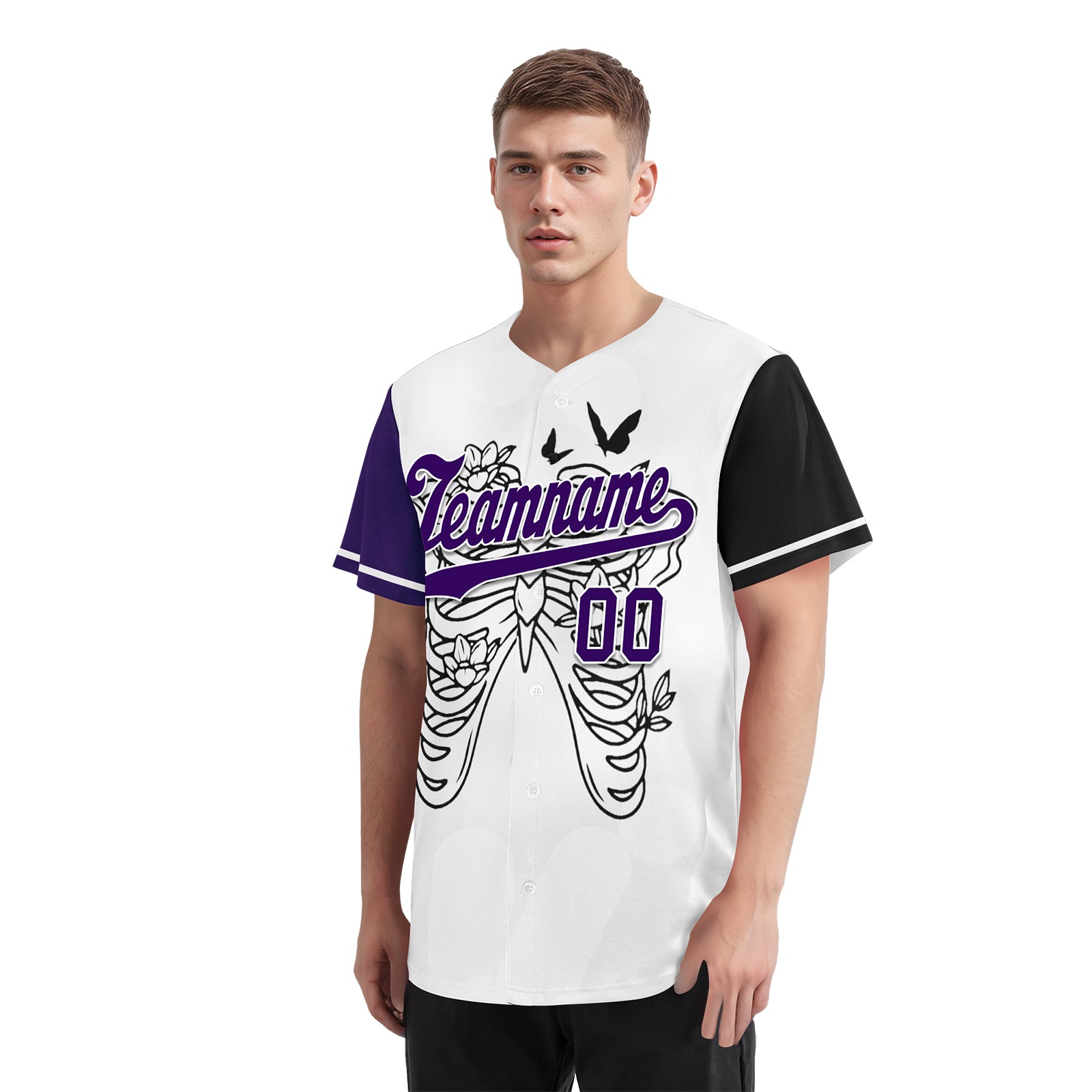 Custom Gothic Personalized Authentic Baseball Jersey BSBJ01-E06006